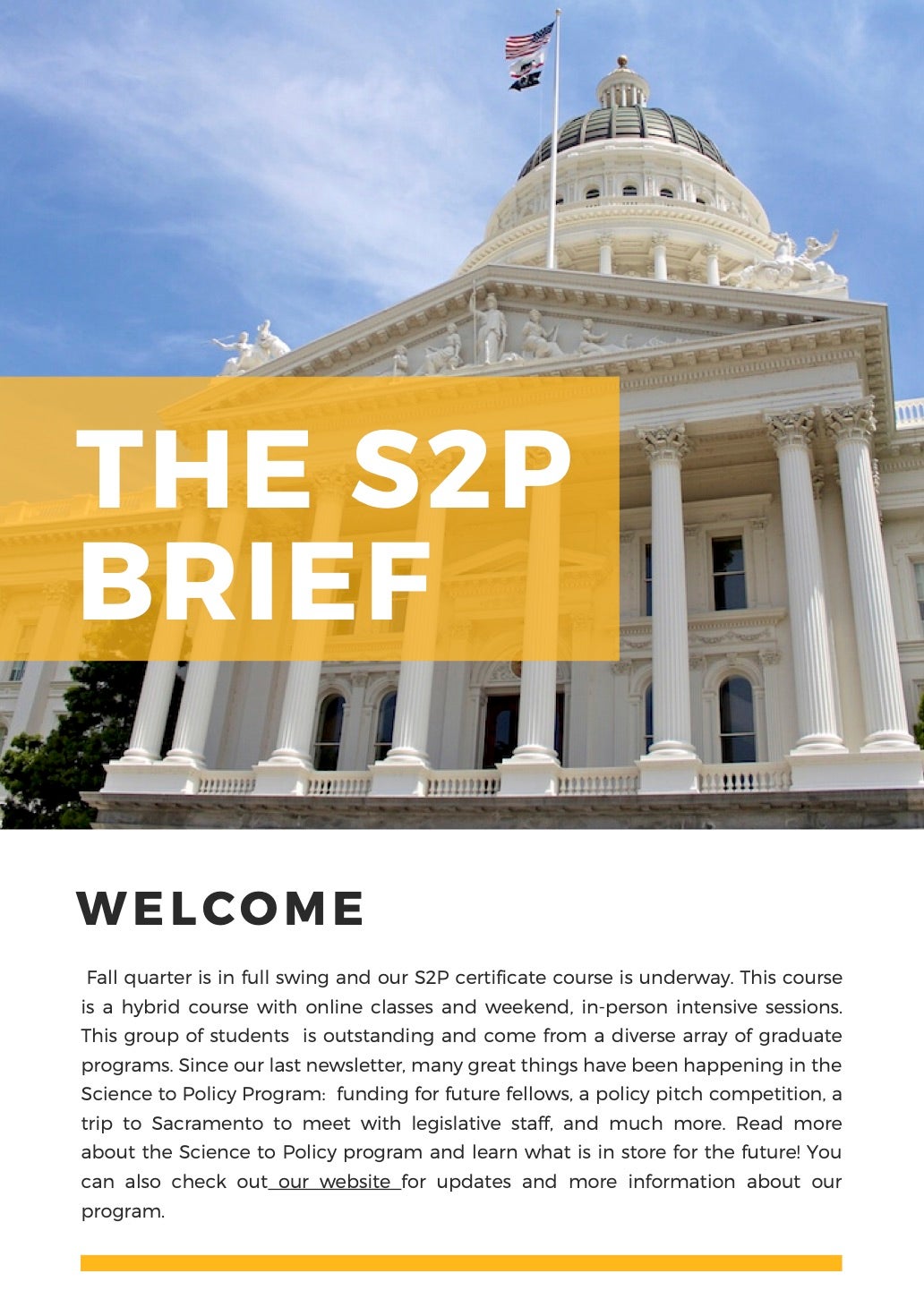 S2P Brief Fall 2022 Edition Science to Policy